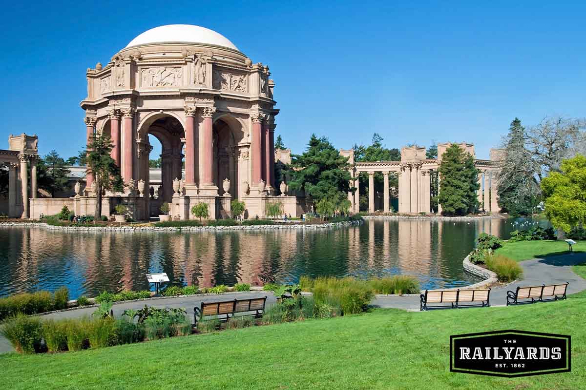 The elegant dome on the grounds of the Exploratorium and Palace of Fine Arts in San Francisco.