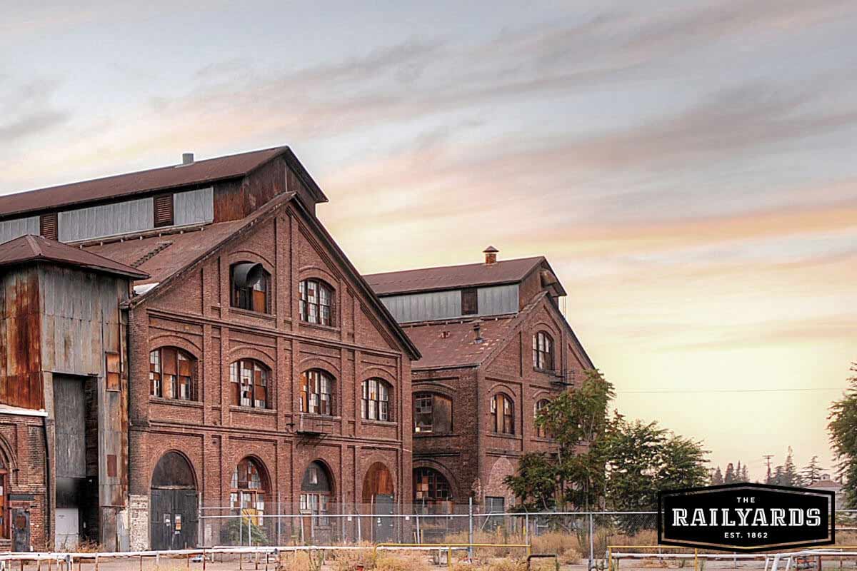 We're preserving the legacy of the Railyards central shops in the form of the property's central brick buildings, pictured here.