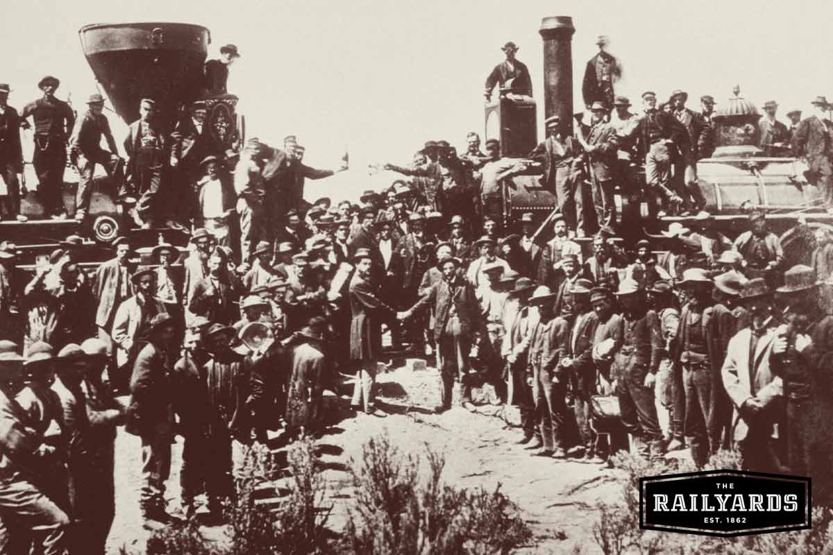 The Central Pacific and Union Pacific Railroads meet up in Promontory UT. Discover the rise and fall of the railroads and how that shaped California's history timeline.
