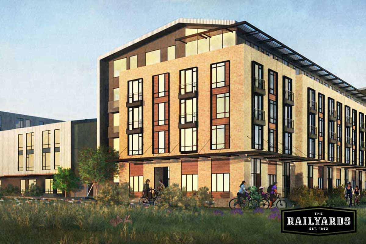The Railyards has broken ground on the residential project the A.J., pictured here.